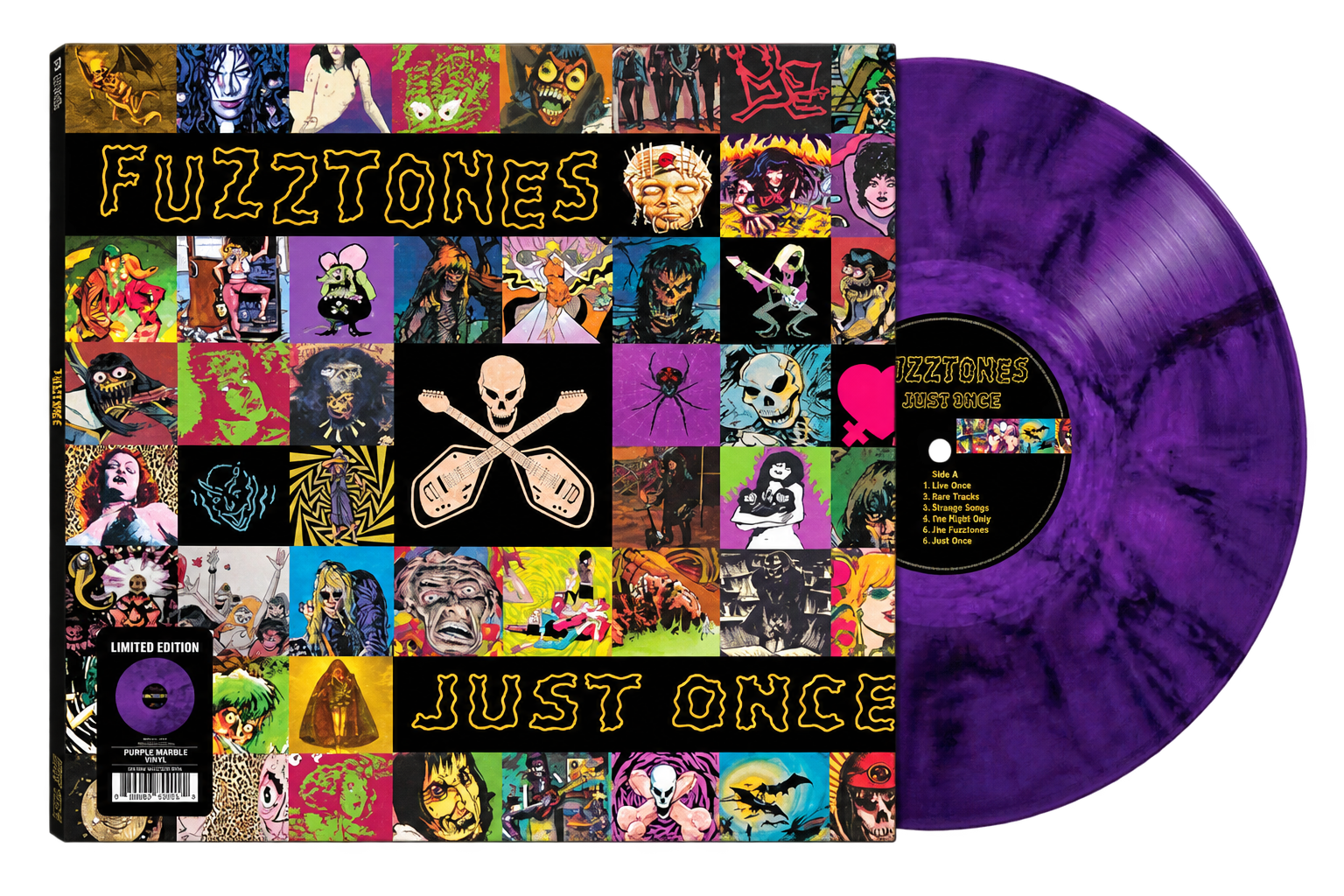 The Fuzztones Just Once purple marble vinyl LP