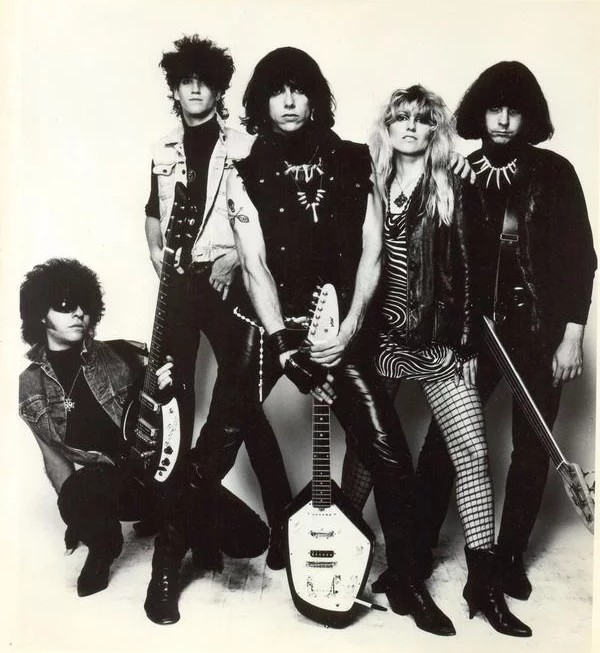Archival black-and-white promotional photograph of The Fuzztones